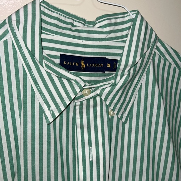 Ralph Lauren flag logo striped button down - Picture 3 of 4
